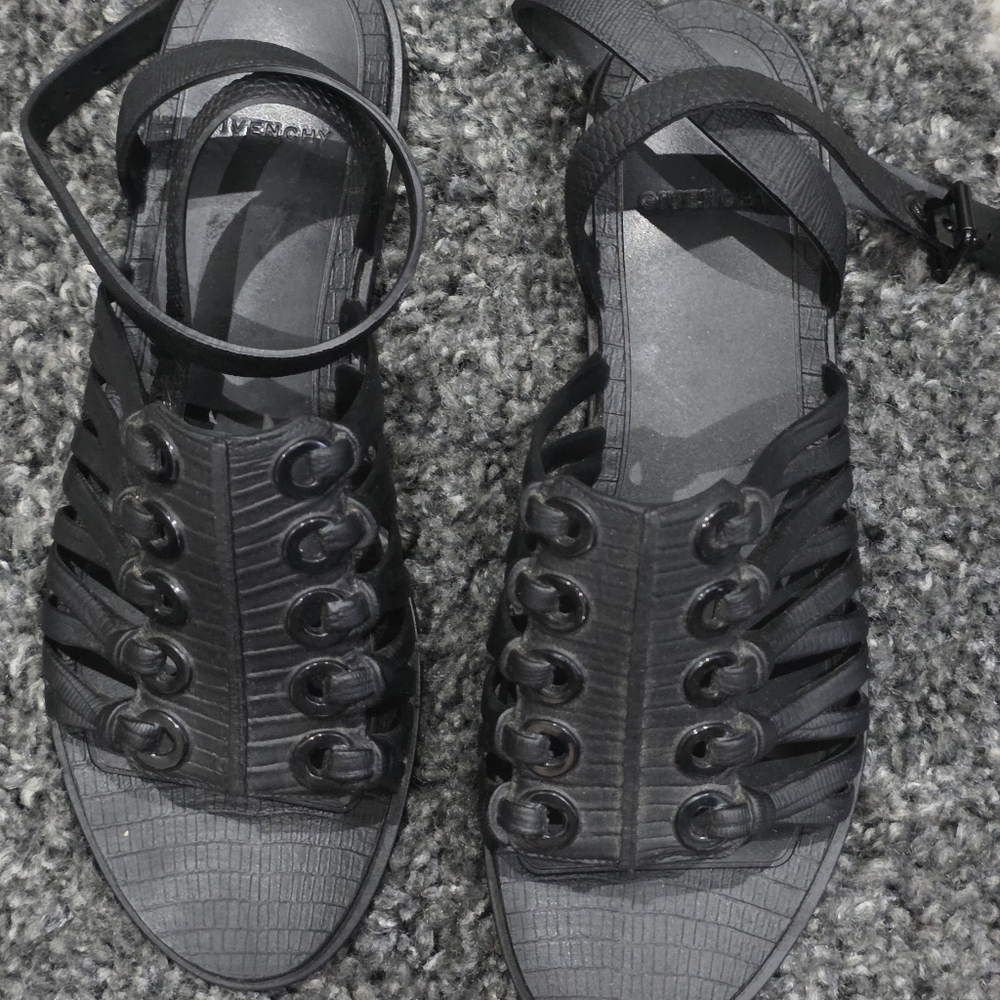 Givenchy Rubber  Gladiator Sandal Size 40